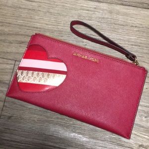 Michael Kors wristlet large wallet clutch purse